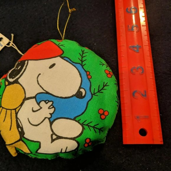 Peanuts Snoopy Fabric Christmas Ornament - Picture 4 of 4